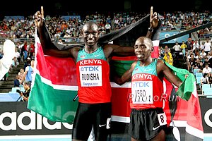 David Rudisha and Alfred Kirwa Yego