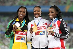 100m medallists