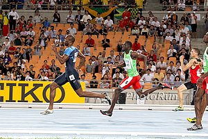 Kirani James (r) and LaShawn Merritt (l)