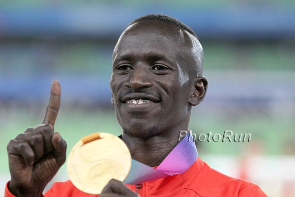 Ezekiel Kemboi With Gold