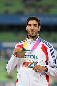 Mahiedine Mekhissi-Benabbad With Medal
