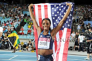 Lashinda Demus With Old Glory