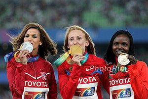 Steeple Medalists Love Their Medals