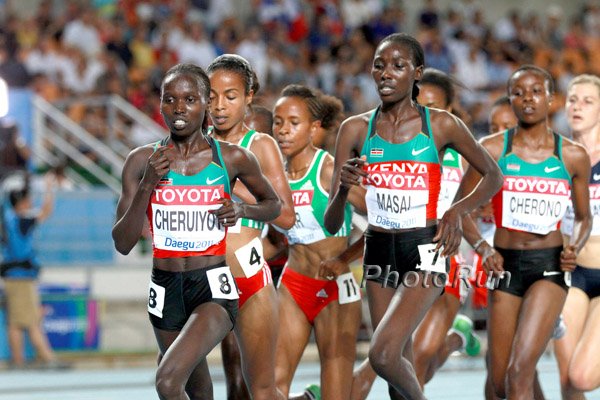 Vivian Cheruiyot (l) Linet Masai (r)