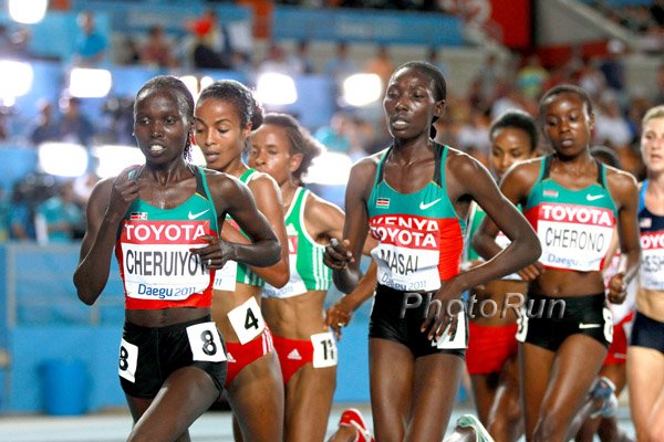 Vivian Cheruiyot (l) Linet Masai (r)
