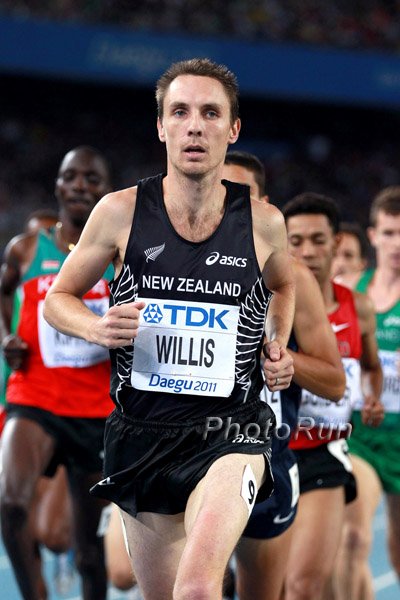 Asbel Kiprop (l), Matt Centrowitz (r)
