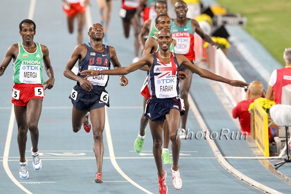 Jubilant Mo Farah Wins 5k