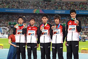 Marathon Team Silver Medalists From Japan
