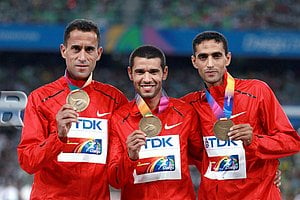 Marathon Team Bronze Medalists From Morocco