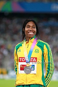 Defending 800 Champ Caster Semenya Took Silver This Time