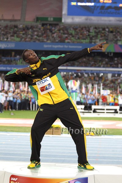Usain Bolt After 200 Victory