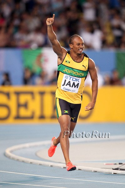 Michael Frater & Jamaica Finished The Championships With A 4 X 100 WR