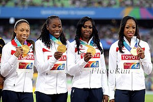 USA's 4 X 400 Gold Medlaists
