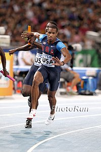 The USA Won Their 4 X 100 Heat