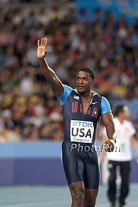 Justin Gatlin And The USA Won The 4 X 100 First Round