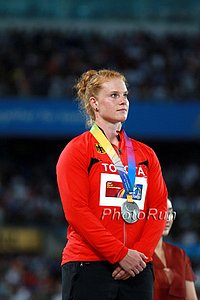 WR Holder Betty Heidler Settles For Silver