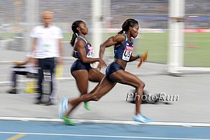USA Dominates The Women's 4 X 100 Qualifying