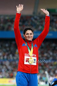 Victorious Tatyana Lysenko