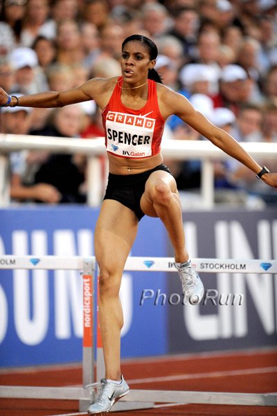 Kaliese Spencer in 400m Hurdles