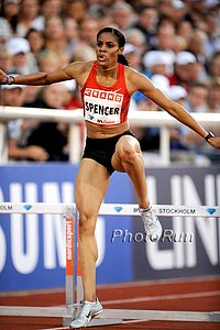 Kaliese Spencer in 400m Hurdles