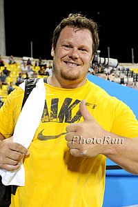 Dylan Armtsrong of Canada After the Shotput