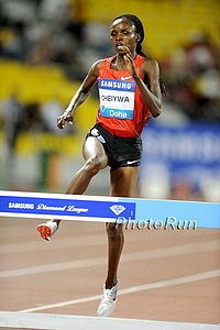 Milcah Cheiywa, the 2010 DL Champion, Won the Steeple