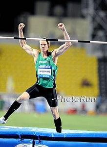 Jesse Williams Celebrates His High Jump Win