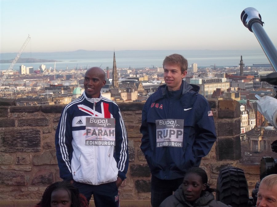 Mo Farah and Galen Rupp