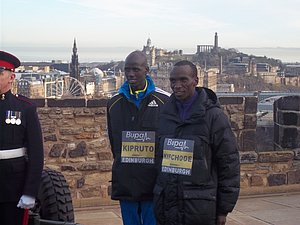 Olympic Champ Brimin Kipruto and World Champ Eliud Kipchoge