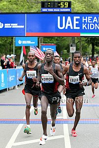 Micah Kogo, Leonard Komon and Joseph Ebuya