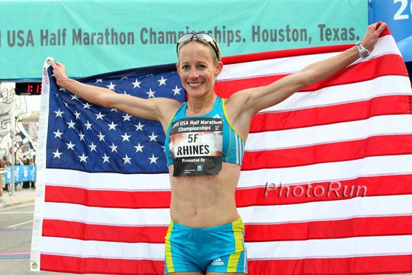 Jen Rhines the Champ in 1:11:14
