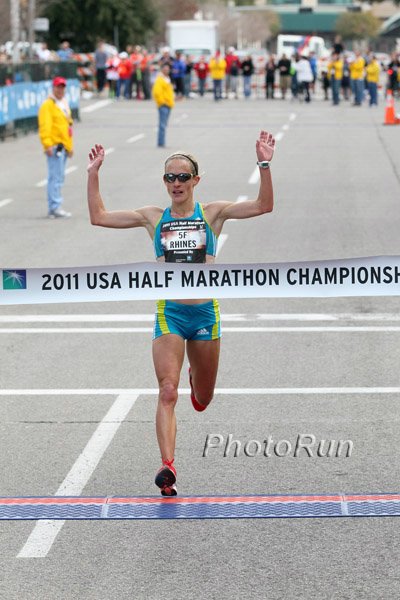 Jen Rhines With the Win in 1:11:14
