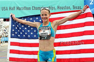 Jen Rhines the Champ in 1:11:14