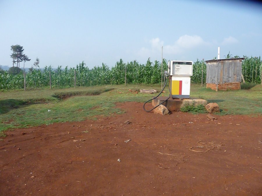 This is a typical gas station