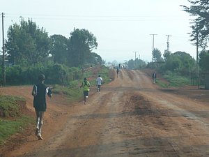 Guys Jogging To The Meeting Point