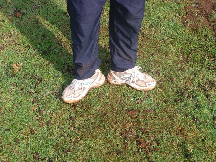 Relying on used shoes with holes in them. Thankfully LetsRun.com was there to give him some dough so he could purchase some 'new' (used) shoes.
