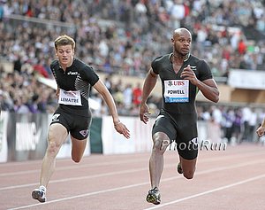 Asafa Powell Over Christophe LeMaitre