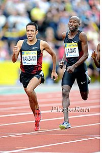 Leo Manzano and Bernard Lagat in Men's 1500
