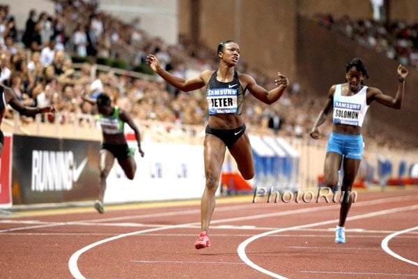 Carmelita Jeter Won the Women's 200