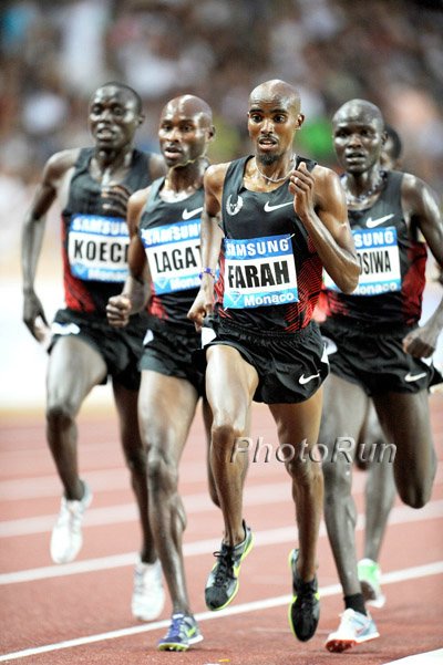 Bernard Lagat and Mo Farah