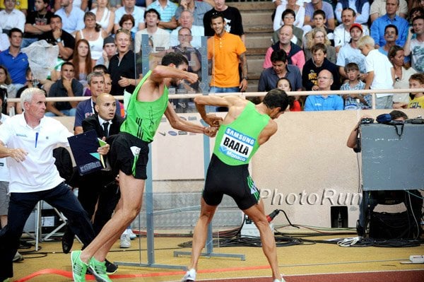 A fight Between Mahiedine Mekhissi-Benabbad and Mehdi Baala After the Men's 1500