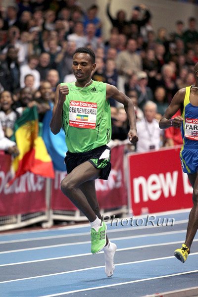 Gebremeskel Kicking to the Lead