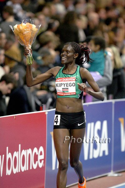 Kipyego Celebrates