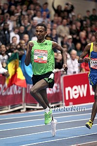 Gebremeskel Kicking to the Lead