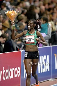 Kipyego Celebrates
