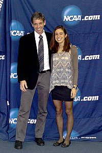 Darmtouch Coach and Olympic Marathoner Mark Coogan and Abbey D'Agostino
