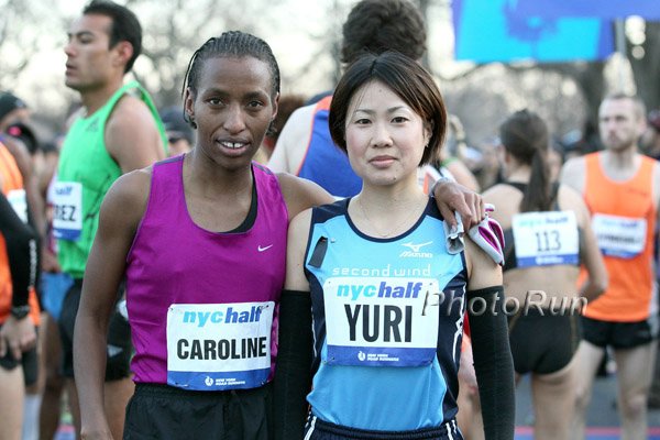 Caroline Rotich and Yuri Kano