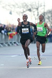 Mo Farah and Gebremariam in the Final Sprint