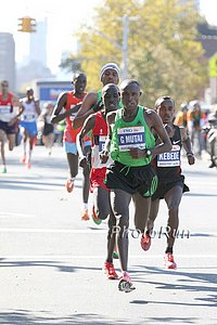 Kebede and Emanuel Mutai Trying to Stay with Geoffrey Mutai