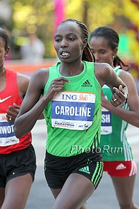 Boston Champ Caroline Kilel